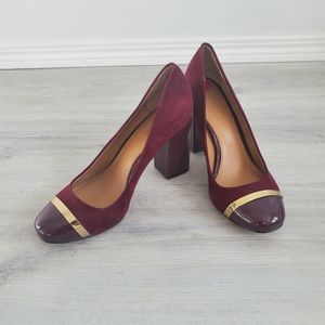 CALVIN KLEIN Burgundy Heels